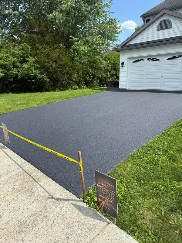 Asphalt surface before professional maintenance, project 7